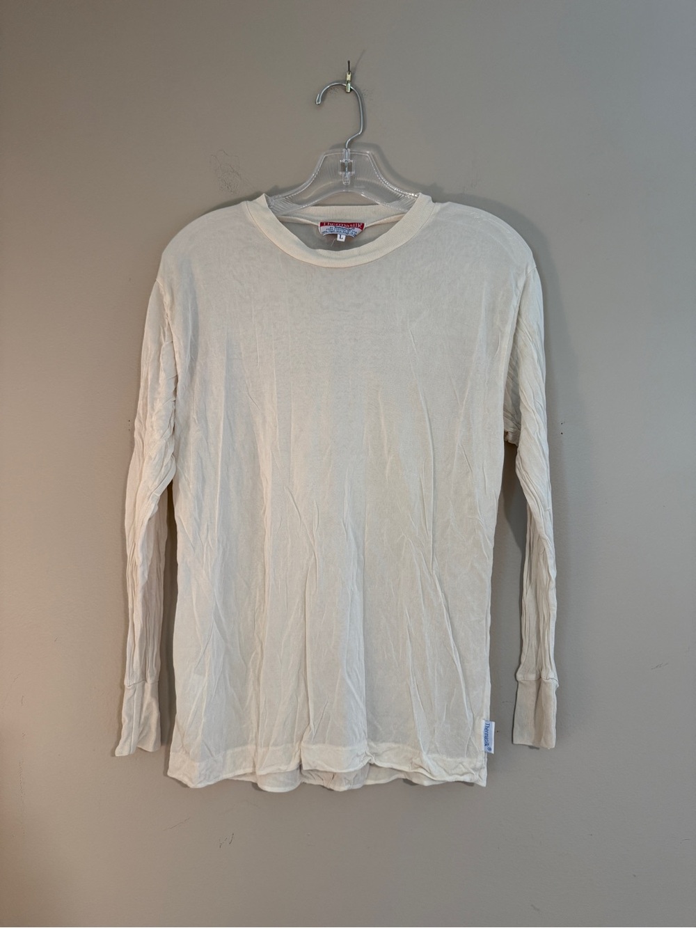 Thermasilk Base Layer Cream Long Sleeve Large